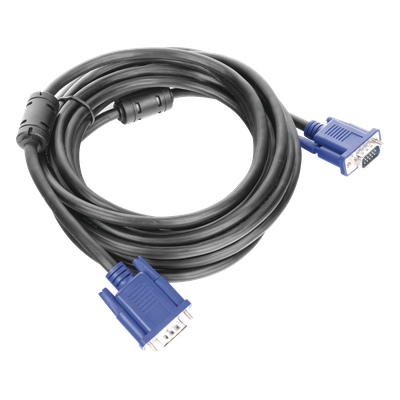 Extensión VGA / 5 m (16.40 ft) / HD15 Macho-Macho / Doble Blindaje / Full HD 1080p