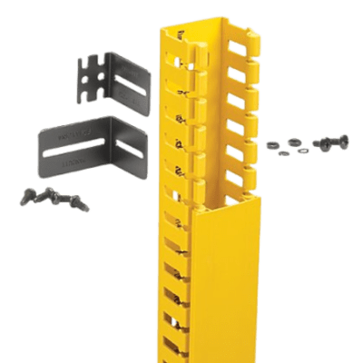 Kit de Administración de Cables Vertical / Sistema de Enrutamiento 2x2 / Altura 1828.8 mm (6 ft) / ABS Libre de Halógenos / Color Amarillo - Image 2