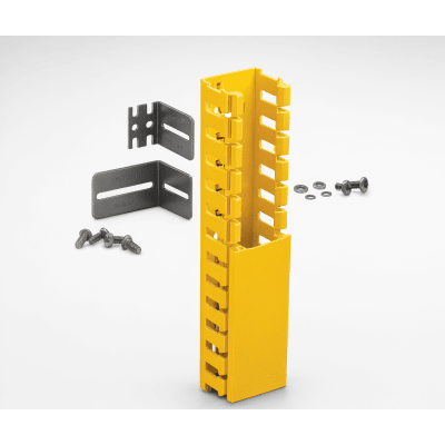 Kit de Administración de Cables Vertical / Sistema de Enrutamiento 2x2 / Altura 1828.8 mm (6 ft) / ABS Libre de Halógenos / Color Amarillo