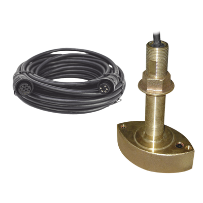 Kit de transductor / Frecuencia dual 50/200 kHz / Potencia 600 W / Cable 8 m (26.2 ft) / Conector 10 pin para sonda FURUNO / Bronce anticorrosión