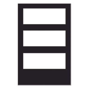 Puerta con Ventana para Gabinete / Acero Calibre 16 / Apertura 180° / Bisagra Reversible / Compatible con Serie CAB-4 Onyx