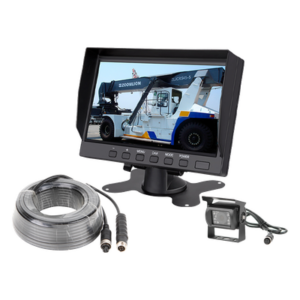 Sistema de Cámara de Reversa Alámbrico / Monitor LCD 7 Pulgadas Full HD / Cámara IR CMOS 18 LEDs / Ángulo de Visión 120° / IP69K / 12/24 VCC / Cable 20 m (65.6 ft)