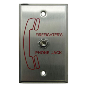 Toma Remota de Teléfono para Bomberos / Conexión Auricular FHS-F / Montaje en Caja 4x2x2½" / Circuito SLC Clase A/B / Auto-Programación / Hasta 24 Unidades por Sistema
