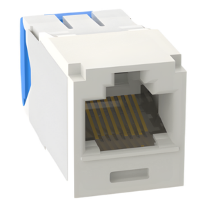 Conector Jack RJ45 / Cat 6A / Mini-Com TG / Sin Blindaje / Gel Anti-Corrosión / 22-26 AWG / Color Blanco Mate