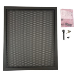 Puerta Ventilada para Gabinete / Acero Calibre 16 / Tamaño B 2 Niveles / Bisagra Reversible 180° / 61.28 cm x 72.71 cm / Color Negro