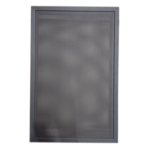 Puerta Ventilada para Gabinete / Acero Calibre 16 / 3 Niveles / Bisagra Reversible 180° / Cerradura con Llave / UL/ULC S635