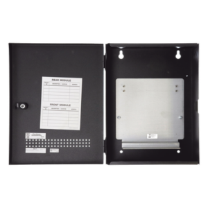 Gabinete Metálico para Módulos de Control / Hasta 2 Módulos / Bisagras Izquierdas / Montaje en Pared / Acero con Pintura en Polvo