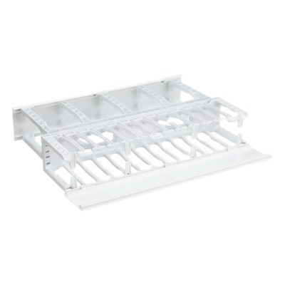 Organizador de Cables Horizontal / Alta Densidad / Doble Frontal y Posterior / Rack 19 in / 2UR / Categoría 6 y 10G - Image 3