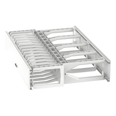 Organizador de Cables Horizontal / Alta Densidad / Doble Frontal y Posterior / Rack 19 in / 2UR / Categoría 6 y 10G - Image 4