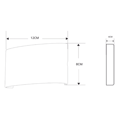 Lámpara Arbotante LED / 4 W / 220 lm / Luz Cálida 2700 K / IP54 / 85-265 Vca~ / Indirecta Bidireccional - Image 4
