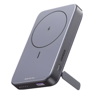 Power Bank MagSafe de 10000mAh NEXODE | 20W | 1 USB-C | 1 USB-A | Carga Rápida bidireccional | Soporta modo Standby | Soporte Plegable |  Ultra Delgado | Ultra ligero | Compatible con iPhone 15/14/13/12 | Color Gris.
