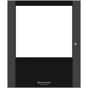 Puerta con Ventana para Gabinete de Control de Incendio / Acero Calibre 16 / Apertura 120° / Tamaño B (Dos Niveles) / Color Negro