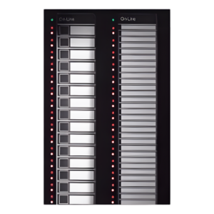 Módulo Anunciador AIO / 30 Botones Capacitivos / LED Programables 8 Colores / Bus 2 Hilos EIA-485 / 4,960 Puntos por Sistema