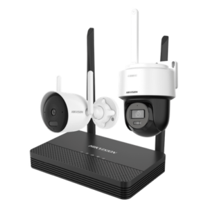 Kit de Videovigilancia IP Inalámbrico / 4 Megapixel / NVS 4 Canales / 2 Cámaras Wi-Fi / Dual Light / Audio Bidireccional / IP66 / Micro SD 512 GB