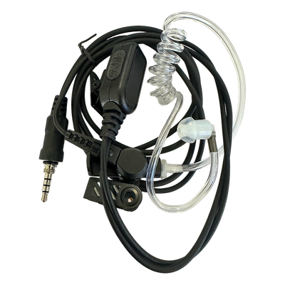 Micrófono Audífono de Solapa / Tubo Acústico Transparente / 2 Cables / Audio Bidireccional / Material Hipoalergénico - Image 2