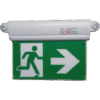 Letrero de Salida con Luz de Emergencia / Borde Iluminado con LEDs Blancos / Pictograma Intercambiable / Montaje Pared-Techo-Lateral / 2 Horas Autonomía