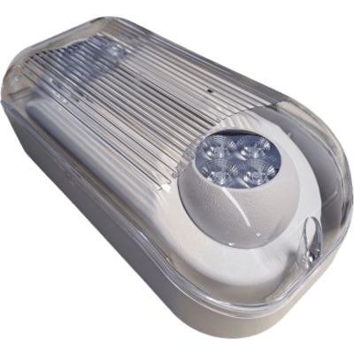 Luminaria de Emergencia LED Impermeable / Versión CL para Clima Frío (-20°C) / Montaje Pared y Techo / 630 lm - Image 2