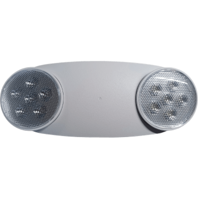 Luminaria de Emergencia LED/ Doble Cabezal Ajustable / 120-277V Dual Voltage / 90 Minutos Autonomía / 230-430 Lúmenes / ABS 5VA Retardante de Llama
