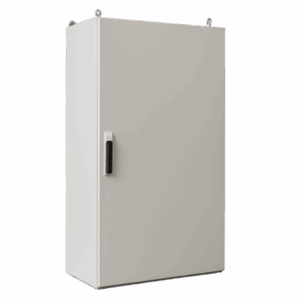 Gabinete de Acero IP55 / 800 x 1600 x 400 mm / IK10 / Carga 80 kg / Placa Trasera 750 x 1565 mm / Exterior