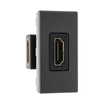 Módulo HDMI / Conector Hembra-Hembra / Full HD y 4K / Acabado Negro / Sistema Modular K45 - Image 3