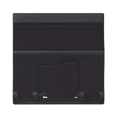 Placa de Voz y Datos Inclinada / 1 Puerto Keystone RJ45 / Guardapolvo Integrado / IP20 / 45x45 mm