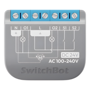 Relay Switch Inteligente 2 Canales / WiFi + BLE / Medición Consumo / 10A por Canal / Protección Sobrecarga / Compatible Matter / 42 x 36 x 16 mm (1.7 x 1.4 x 0.6 in)