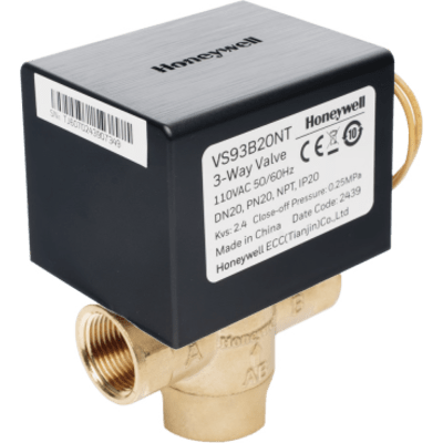 Válvula de Control Eléctrica / 2 Vías / Retorno por Resorte / DN25 NPT 1" / 110 V CA / Fan Coil
