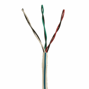 Bobina de Cable de Cobre de 3 Pares Clase 4 Para Sistemas FMPS, 16/19 AWG, Sin Blindaje, CMP (Plenum), Color Blanco, Carrete de 609 metros