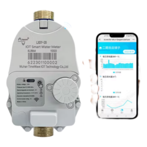 Medidor de Agua Inteligente LoRaWAN / 1 Pulgada / Válvula de Corte Eléctrica / Precisión 10 L / IP67 / Batería Litio 3.6 V