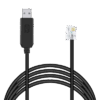 Cable Serial / RJ-9 a USB-A / 200 cm (6.6 ft) / Negro