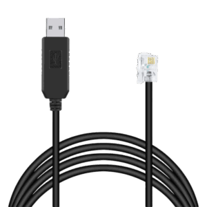 Cable Serial / RJ-9 a USB-A / 200 cm (6.6 ft) / Negro