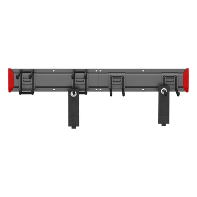 Estante de Almacenamiento de Pared / Capacidad 136 kg / Ganchos Ajustables / 2 Placas de Montaje / Acero y Plástico - Image 2