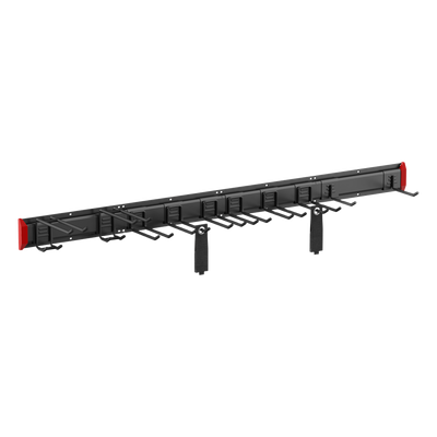 Estante de Almacenamiento de Pared / Capacidad 284 kg / Ganchos Ajustables / 4 Placas de Pared / Acero y Plástico