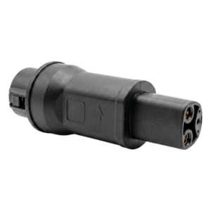 Adaptador de Conector EV / Entrada Tipo 1 (SAE J1772) / Salida NACS / 7 kW / 32 A / 220 V AC / Monofásico / Uso Interior y Exterior