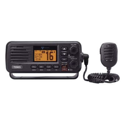 Radio VHF Marino / 25 W / IPX7 1 m (3.3 ft) / Dual y Tri-Watch / Canales Internacionales / Altavoz 4.5 W