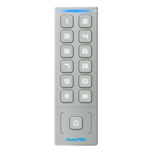 Teclado Autónomo de Acceso / 1000 Tarjetas y PIN / IP65 / Lector EM 3 cm (1.18 in) / Salida Wiegand 26/34 / -40°C a 65°C