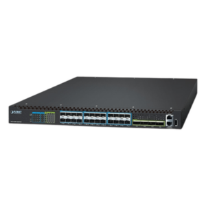 Switch Gestionado Capa 3 / Puertos 100G QSFP28 / 25G SFP28 / 10G SFP+ / Conmutación Non-Blocking 1520 Gbps / Apilado 10 Unidades / ERPS G.8032 / Fuente Redundante Hot-Swap