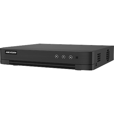 DVR Pentahíbrido / 16 Canales TurboHD + 24 Canales IP / 3K Lite / Salida 4K HDMI / H.265+ con GUANLAN AI / AcuSearch / Perimeter Protection / 1 Bahía SATA 12 TB