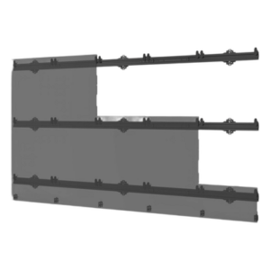 Sistema de Montaje para Videowall LED / 5x5 Paneles / Carga 284.1 kg (625 lb) / Ajuste de Precisión Dual / Aluminio Anodizado / Hasta 135" 3.05 x 1.69 m (10 x 5.5 ft)