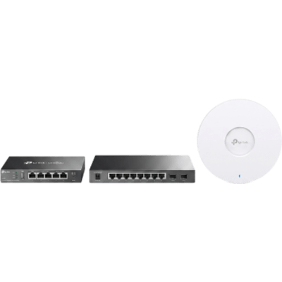 Kit de Iniciación en redes OMADA / 1 Router ER605 / 1 Switch TL-SG2210P(SG2210P) / Punto de Acceso EAP61X