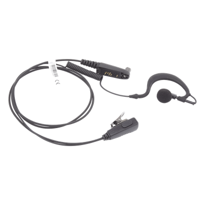 Micrófono-Audífono Profesional / Gancho Ajustable en Forma de G / Cable con Resorte / PTT de Solapa / Compatible con Radios Hytera y Telox - Image 2