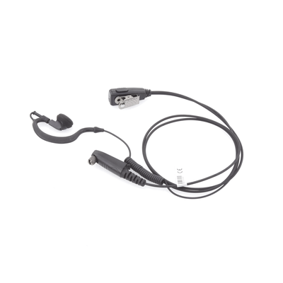 Micrófono-Audífono Profesional / Gancho Ajustable en Forma de G / Cable con Resorte / PTT de Solapa / Compatible con Radios Hytera y Telox - Image 4