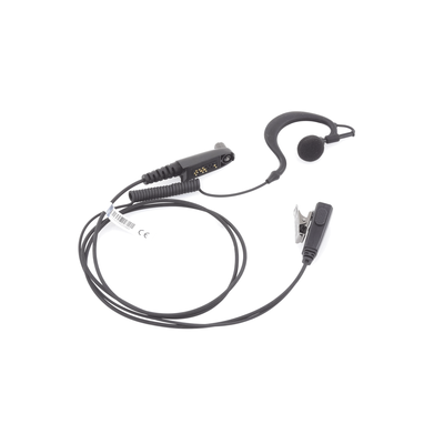 Micrófono-Audífono Profesional / Gancho Ajustable en Forma de G / Cable con Resorte / PTT de Solapa / Compatible con Radios Hytera y Telox - Image 5