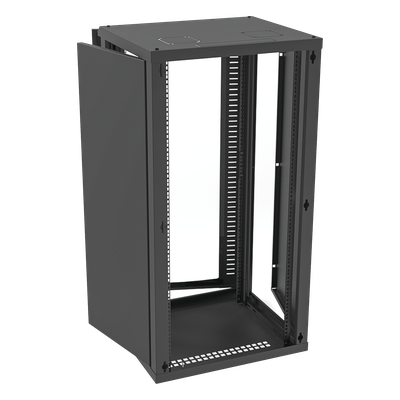 Gabinete para Montaje en Pared, Puerta de Cristal Templado, Cuerpo Fijo con Rack 19" de 24 Unidades - Image 3