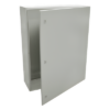 Gabinete de Acero IP66 Uso en Intemperie (800 x 1000 x 300 mm) con Placa Trasera Interior Metálica y Compuerta Inferior Atornillable (Incluye Chapas y Llaves T).