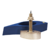Transductor CHIRP / Doble Canal / 1 kW / 42-65 y 150-250 kHz / Haz 25° / 914 m (3000 ft) / Bronce Thru-Hull / 9 Pines