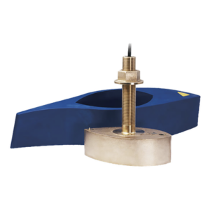 Transductor CHIRP / Doble Canal / 1 kW / 42-65 y 150-250 kHz / Haz 25° / 914 m (3000 ft) / Bronce Thru-Hull / 9 Pines
