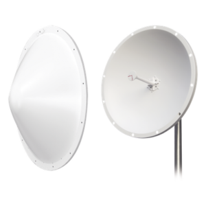 Kit de Antena y Radomo / 28 dBi / 4.9 a 6.5 GHz / N-Macho / Alcance 15 km / Cables RF Incluidos