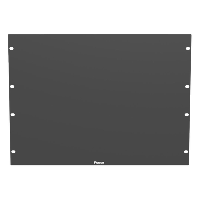 Tapa Ciega para Rack / 19 in / 8UR / Acero / Plano / Negro