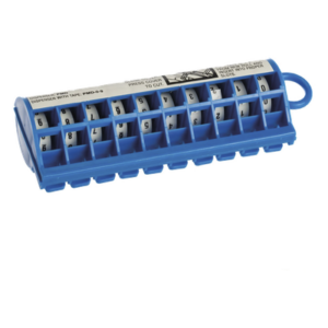 Dispensador de Etiquetas Marcadoras / Rollo Pre-Impreso 0-9 / 2.4 m (7.87 pies) / Poliéster Blanco